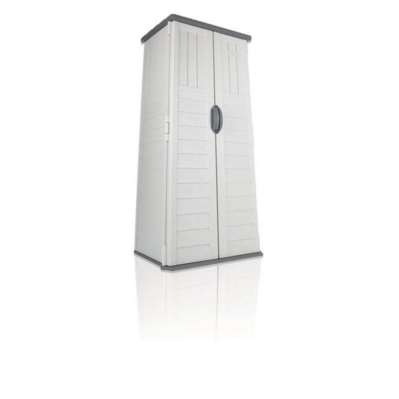 Suncast Outdoor Vanilla Suncast 2 ft. 8.25 in. W x 2 ft. 1.50 in. D